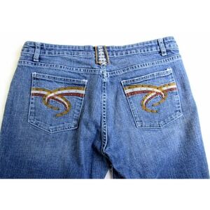 Boom Boom Jeans Straight Leg Mid Rise Women's/Juniors Size 15